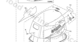 Genuine Yamaha Top cowling Assembly (black)