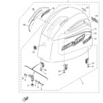 Genuine Yamaha 6EH4261A10NA - Top cowling w/o graphics - Supplied by Flood Marine