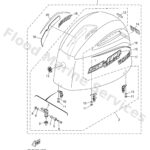 Genuine Yamaha 6FH4261010NA - Top cowling assy - Supplied by Flood Marine