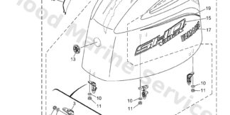 Genuine Yamaha Top cowling Assembly