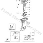Genuine Yamaha 67645151004D - Cover, upper casing - Supplied by Flood Marine