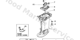 Genuine Yamaha Cover, upper casing