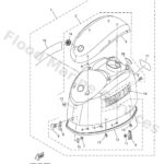 Genuine Yamaha 6C242610408D - Top cowling assy - Supplied by Flood Marine