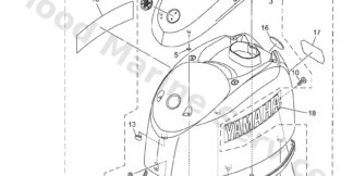 Genuine Yamaha Top cowling Assembly