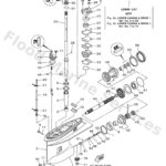 Genuine Yamaha 6CJ4530032CE - Lower unit assy - Supplied by Flood Marine