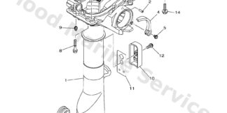 Genuine Yamaha Gasket, upper casing