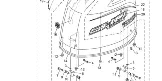 Genuine Yamaha Top cowling w/o graphics