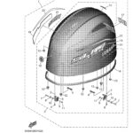 Genuine Yamaha 6HK4261A10NA - Top cowling w/o graphics - Supplied by Flood Marine