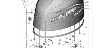 Genuine Yamaha Top cowling w/o graphics