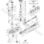 Genuine Yamaha 64H45300268D - Lower unit assy - Supplied by Flood Marine