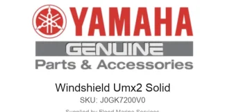 Windshield Umx2 Solid - Genuine Yamaha Product available at Flood Marine
