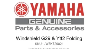 Windshield G29 & Ytf2 Folding - Genuine Yamaha Product available at Flood Marine