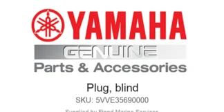 Plug, blind - Genuine Yamaha Product available at Flood Marine