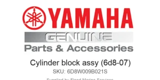 Cylinder block assy (6d8-07) - Genuine Yamaha Product available at Flood Marine