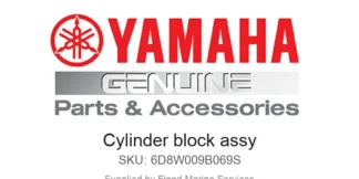 Cylinder block assy - Genuine Yamaha Product available at Flood Marine