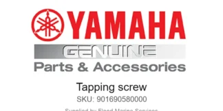 Tapping screw - Genuine Yamaha Product available at Flood Marine