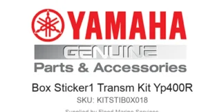 Box Sticker1 Transm Kit Yp400R - Genuine Yamaha Product available at Flood Marine