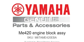 Me420 engine block assy - Genuine Yamaha Product available at Flood Marine