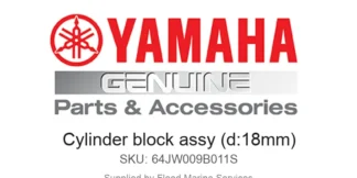 Cylinder block assy (d:18mm) - Genuine Yamaha Product available at Flood Marine